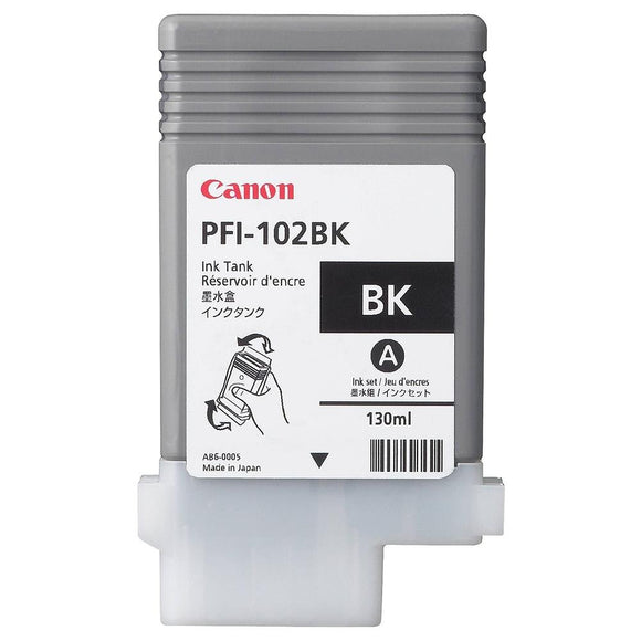 Genuine Canon PFI102BK Black Ink Cartridge, PFI-102BK, 0895B001AA