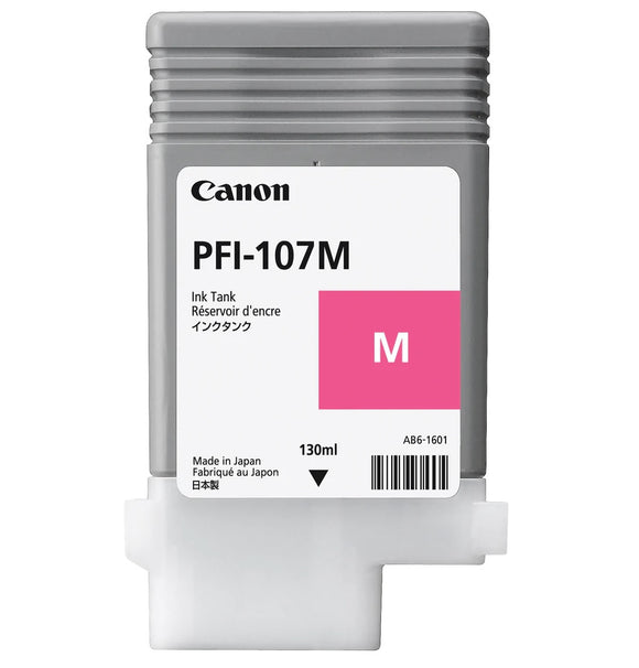 Genuine Canon PFI-107M Magenta Ink Cartridge, PFI-107M, 6707B001AA