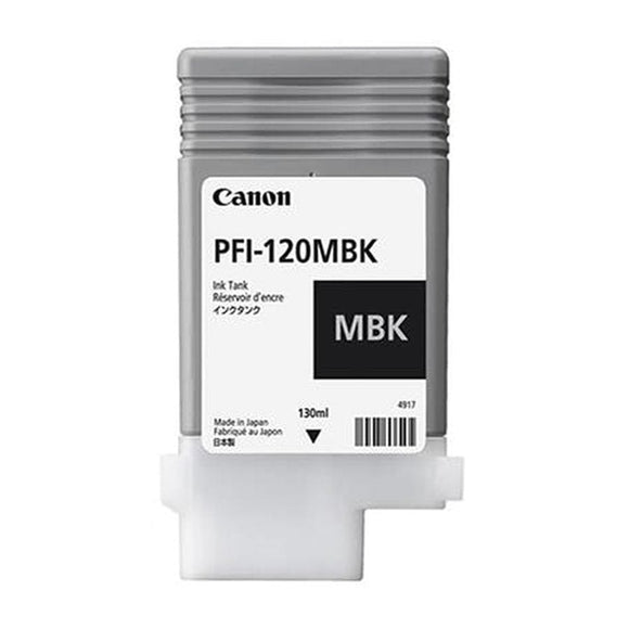 Genuine Canon PFI-120MBK Matte Black Ink Cartridge, PFI-120MBK, 2884C001