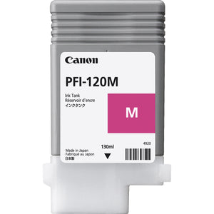 Genuine Canon PFI-120M Magenta Ink Cartridge, PFI-120M, 2887C001