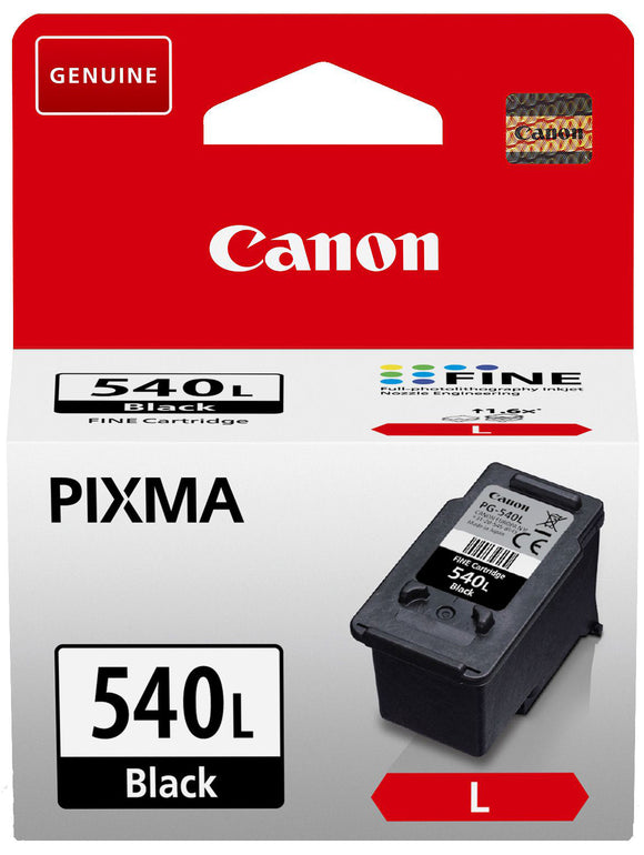 Genuine Canon PG540L, Large Black Ink Cartridges, PG-540L, 5224B010