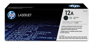 Genuine HP 12A, Black Toner Cartridge, Q2612A