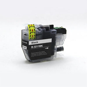 1 Compatible Black Ink Cartridge, For Brother LC3211, LC-3211BK, NON-OEM