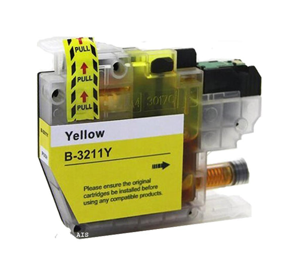 1 Compatible Yellow Ink Cartridge, For Brother LC-3211Y, NON-OEM