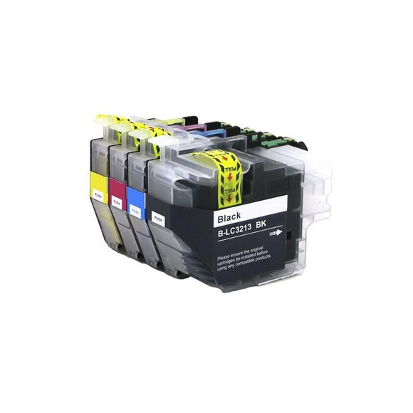 4 Compatible Ink Cartridge, For Brother LC3213BK LC3213C LC3213M LC3213Y NON-OEM