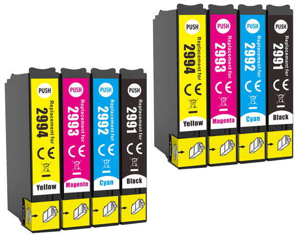 8 Compatible E1295, Multipack Ink Cartridges, Replaces For Epson T1295, NON-OEM
