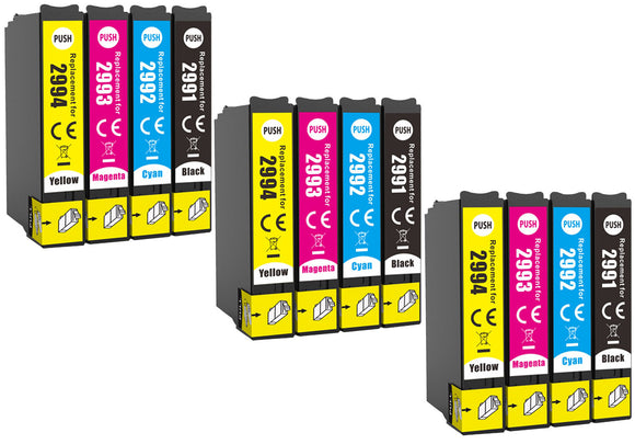 12 Compatible E1295, Multipack Ink Cartridges, Replaces For Epson T1295, NON-OEM