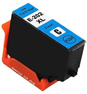 1 Compatible 202XL, Cyan Ink Cartridges, For Epson 202XL, T02H2, NON-OEM