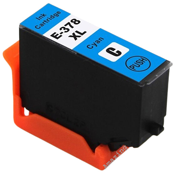 1 Compatible Cyan Ink Cartridge, For Epson 378XL, T3792, NON-OEM