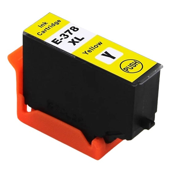 1 Compatible Yellow Ink Cartridge, For Epson 378XL, T3794, NON-OEM