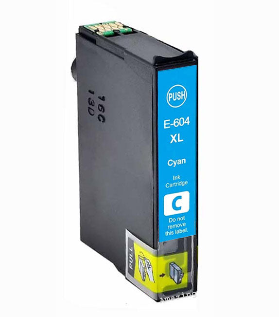 1 Compatible Cyan Ink Cartridge, Replaces For Epson 604XL, T10H2, NON-OEM