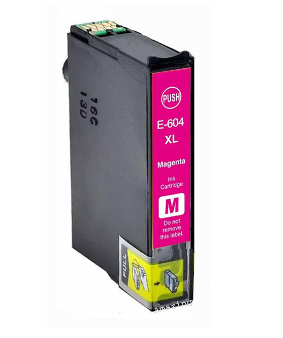 1 Compatible Magenta Ink Cartridge, Replaces For Epson 604XL, T10H3, NON-OEM