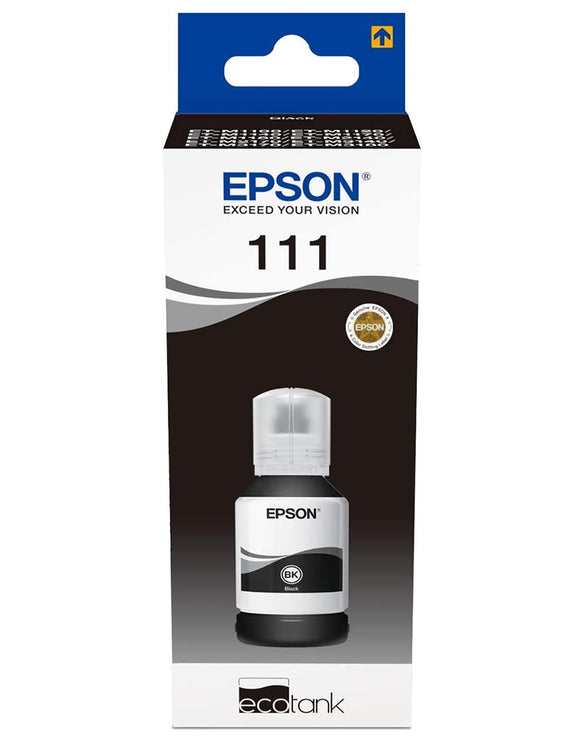 Genuine Epson 111, Black Ecotank Ink Bottle, T03M1, C13T03M140