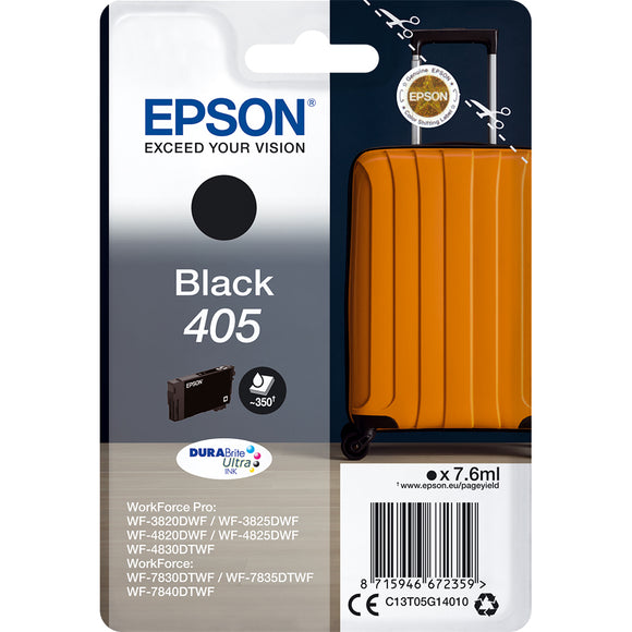 Genuine Epson 405, Suitcase Black Ink Cartridge, T05G1, C13T05G14010