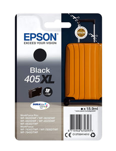 Genuine Epson 405XL, Suitcase Black Ink Cartridge, T05H1, C13T05H14010
