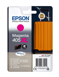 Genuine Epson 405XL, Suitcase Magenta Ink Cartridge, T05H3, C13T05H34010