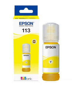 Genuine Epson 113, Yellow DuraBrite EcoTank Ink Bottle Cartridge, T06B4 13T06440