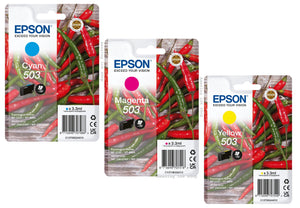 Genuine Epson 503, Chillies Multipack Ink Cartridges, T09Q5, C13T09Q54010