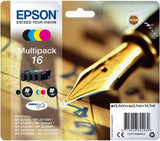 Genuine Epson 16, Pen Multipack Ink Cartridges, T162645, C13T16264511