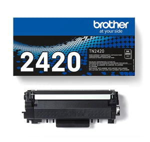 Genuine Brother TN2420, Black Toner Cartridge, TN-2420