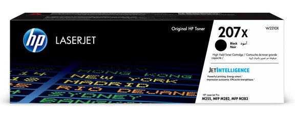 Genuine HP 207X Black High Capacity Laser Toner Cartridge, W2210X