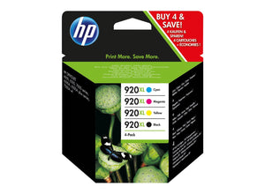 Genuine HP 920XL, High Capacity Multipack Ink Cartridges, C2N92, C2N92AE