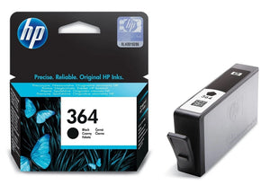 Genuine HP 364, Black Ink Cartridge, CB316EE