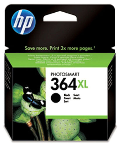 Genuine HP 364XL High Capacity Black Ink jet Print Cartridge, CB321, CB321EE