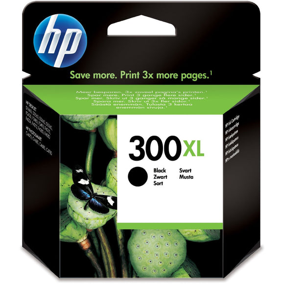 Genuine HP 300XL, High Capacity Black Ink Cartridge, CC641EE