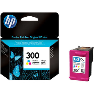 Genuine HP 300, Vivera Tri-Colour Ink Jet Printer Cartridge, CC643, CC643EE