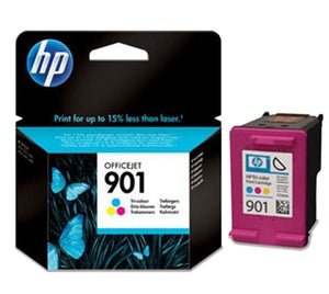Genuine HP 901 Standard Capacity Vivera Tri-Colour Ink jet Print Cartridge, CC656AE