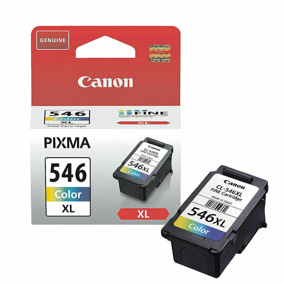 Genuine Canon 546XL High Capacity Colour Ink Cartridge, CL-546XL 8288B004