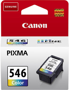 Genuine Canon 546, Tri-Colour Ink Jet Printer Cartridge, CL-546, 8289B001