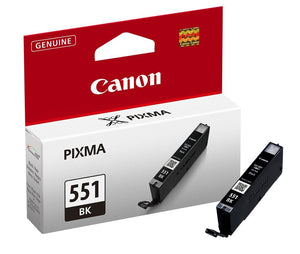 Genuine Canon CLI551BK, Black Ink Cartridge, CLI-551BK, 6508B001
