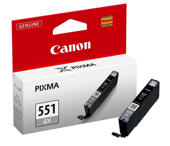 Genuine Canon CLI551GY, Grey Ink Cartridge, CLI-551GY, 6512B001