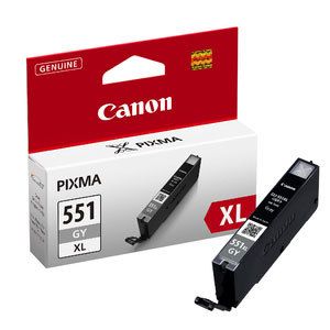 Genuine Canon 551GYXL, High Capacity Grey Ink Cartridge, CLI-551GYXL, 6447B001