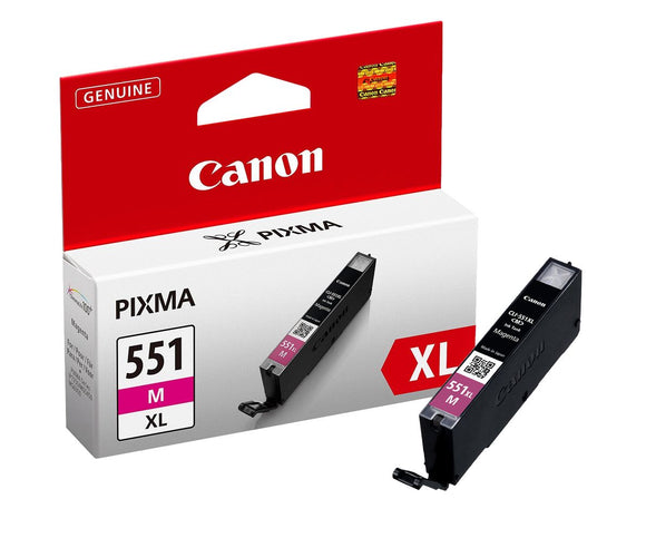 Genuine Canon 551XLM High Capacity Magenta Ink Cartridge, CLI-551XLM, 6445B001