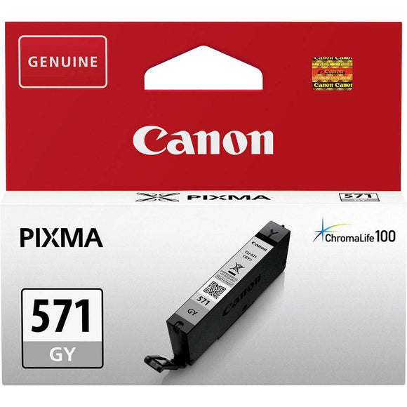 Genuine Canon CLI571GY, Grey Ink Cartridge, CLI-571GY, 0389C001