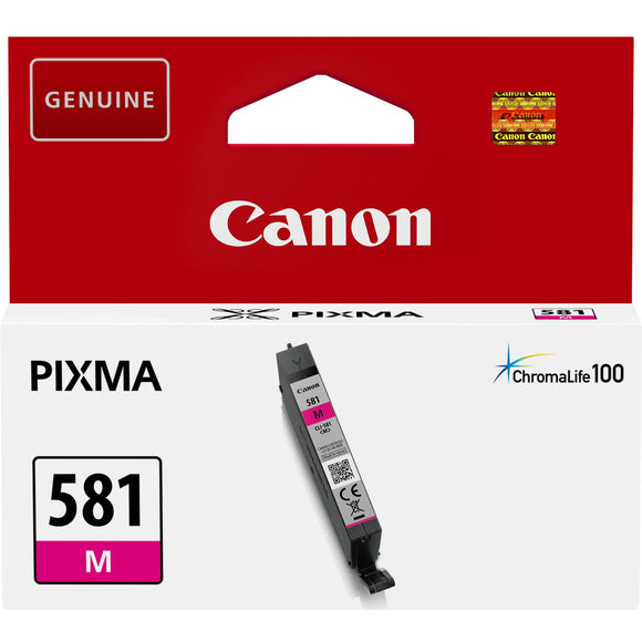Genuin Canon CLI581M Magenta Ink Cartridge, CLI-581M, 2104C001