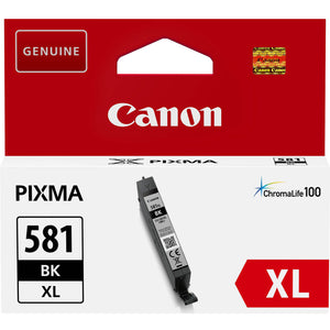 Genuine Canon CLI-581BKXL, High Capacity Black Ink Cartridge, CLI581BKXL, 2052C005