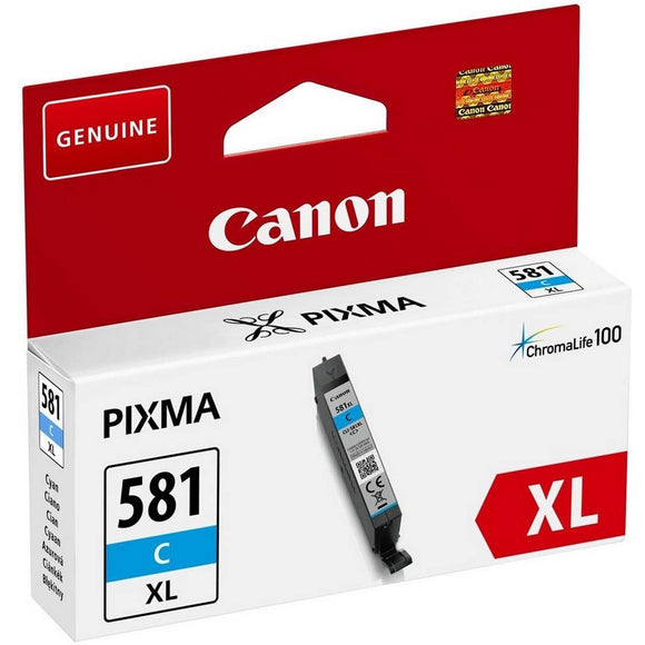 Genuine Canon CLI-581CXL, Cyan Ink Cartridge, CLI581XLC, 2049C004
