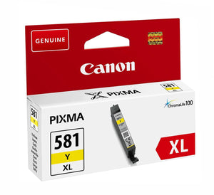 Genuine Canon CLI-581YXL, Yellow Ink Cartridge, CLI581YXL, 2051C001