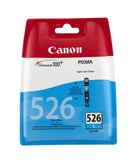 Genuine Canon CLI526C, Cyan Ink Cartridge, CLI-526C, 4541B001