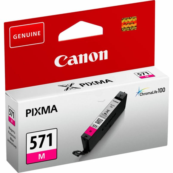 Genuine Canon 571M Magenta Ink jet Print Cartridge, CLI-571M, 0387C001
