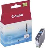 Genuine Canon CLI8C, Cyan Ink Cartridge, CLI-8C, 0621B001