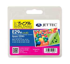 Jet tec E29M, Magenta Ink Cartridge, Replaces For Epson 29, T2983