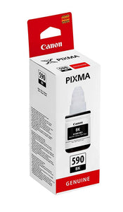 Genuine Canon 590BK, Black Ink Bottle, GI-590BK, 1603C001