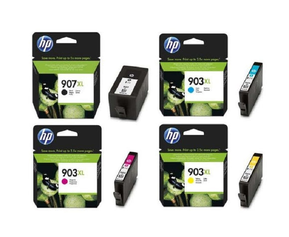 HP 907XL / 903XL, Multipack Ink Cartridges, T6M19AE, T6M03AE, T6M07AE, T6M11AE