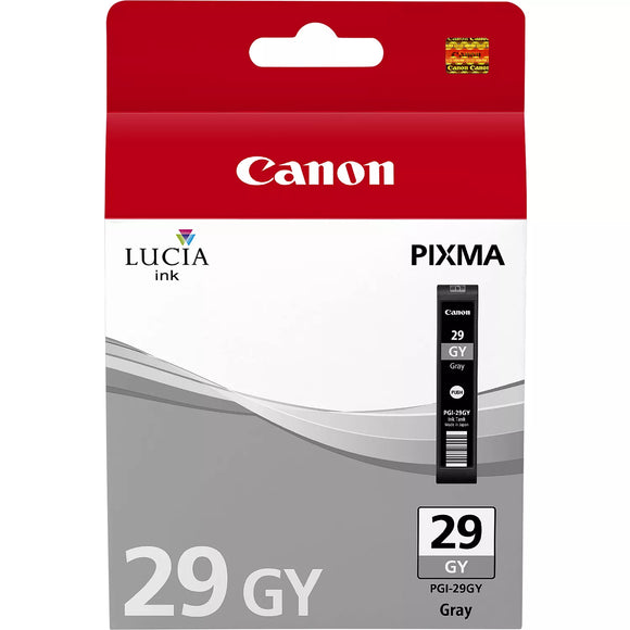 Genuine Canon PGI29GY Grey Ink Cartridge, PGI-29GY, 4872B001