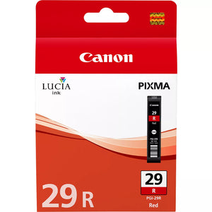 Genuine Canon PGI29R Red Ink Cartridge, PGI-29R, 4878B001
